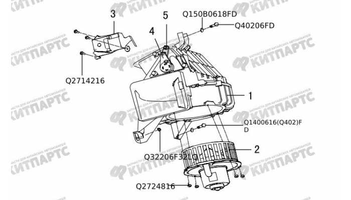 Электродвигатель отопителя Great Wall Hover H3 New