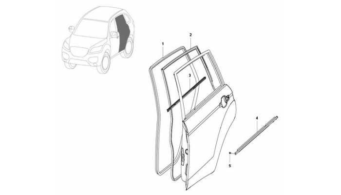 Уплотнители задней двери Lifan